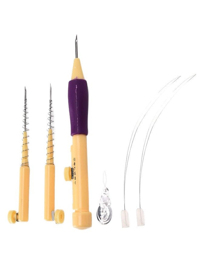 NTGS® 3 Size Embroidery Stitching Punch Needle Set for Embroidery, Threaders and Knitting (Multicolour) - Image 2